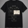 Bridge Only Song Structure Unisex T-Shirt in black with song form chart with the bridge highlighted